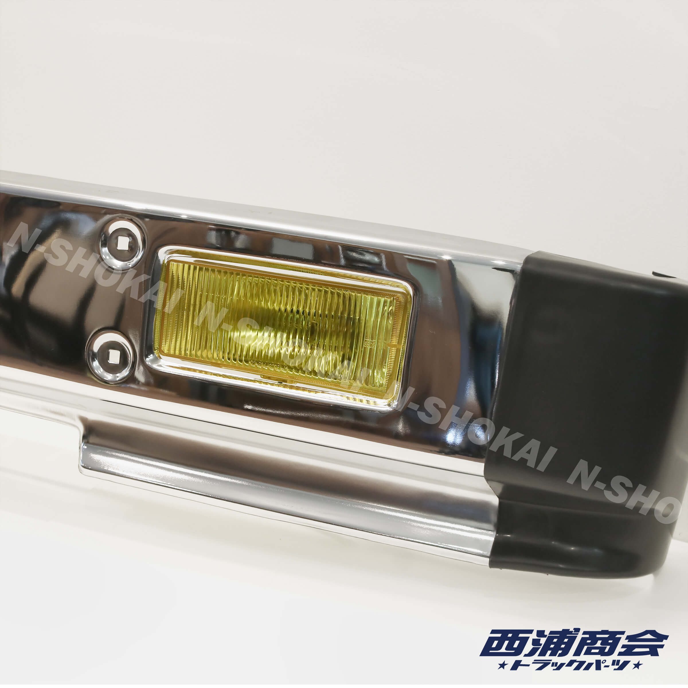FUSOファイター純正バンパー 旧ファイター標準・メッキバンパー【三菱ふそう旧ファイターなど