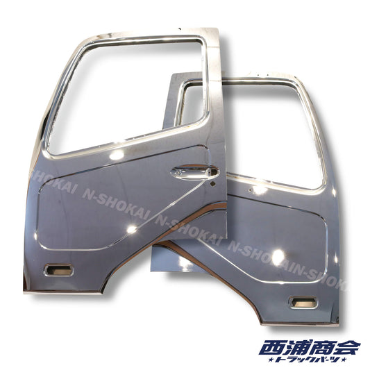 輸出仕様・ファイター用メッキドアセット【三菱ふそう・フルコンファイター・ニューファイター・ベストワンファイター】